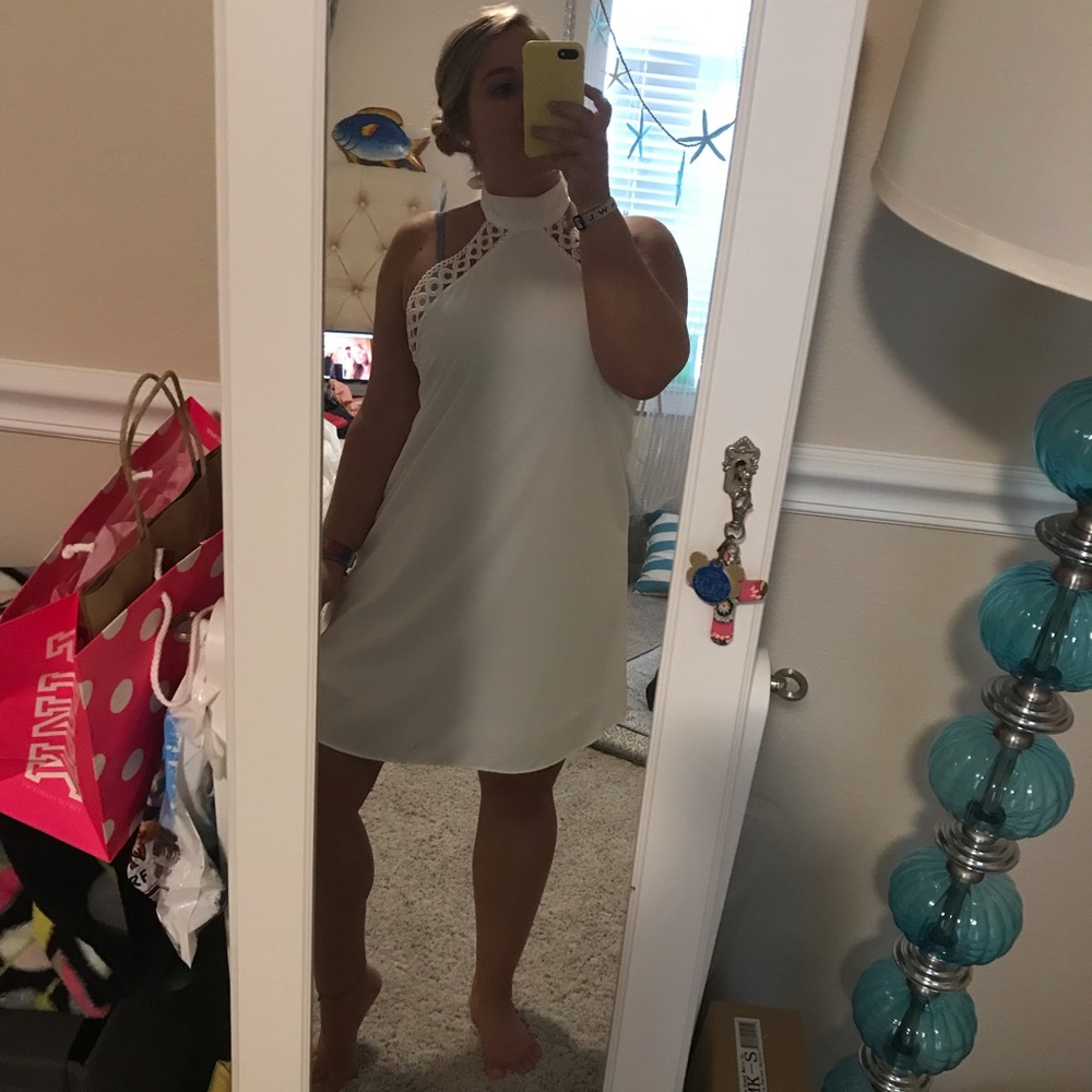 White lace lulu dress